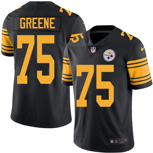 Youth Limited Joe Greene Nike Jersey Black - #75 Rush NFL Pittsburgh Steelers